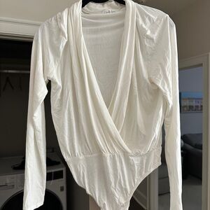White Bodysuit Top